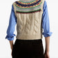 Fair Isle Yoke Sweater Vest