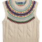 Fair Isle Yoke Sweater Vest