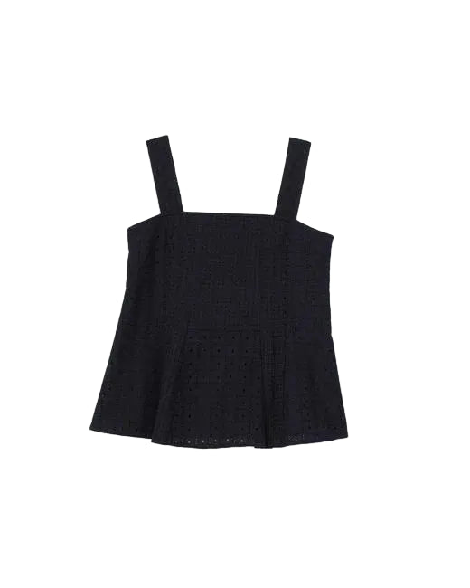Broderie Anglaise Patchwork Cami Top - The Lake Forest Shop