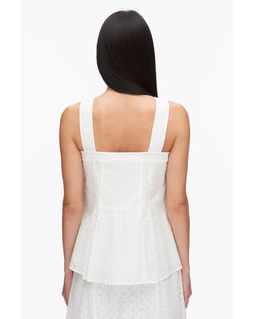 Broderie Anglaise Patchwork Cami Top - The Lake Forest Shop