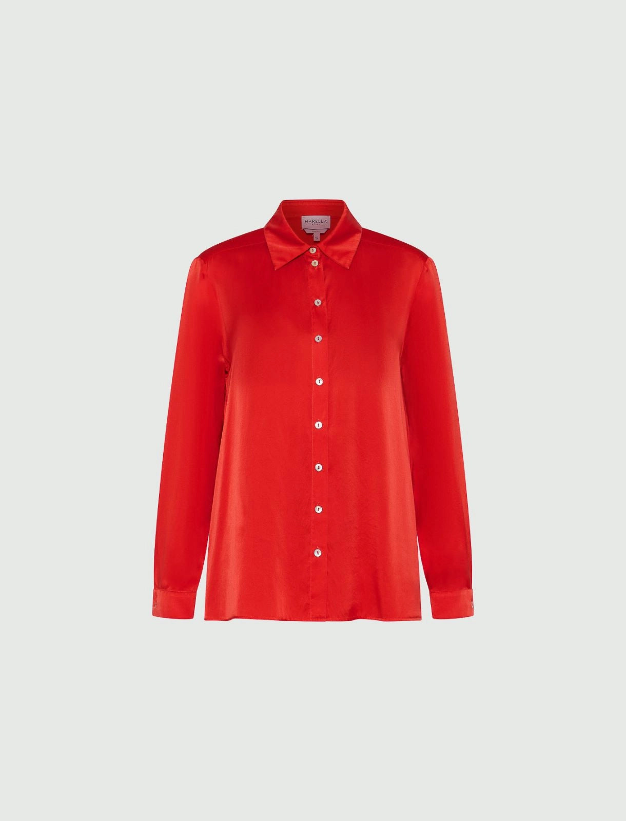 Marella Prato Silk shirt  Red