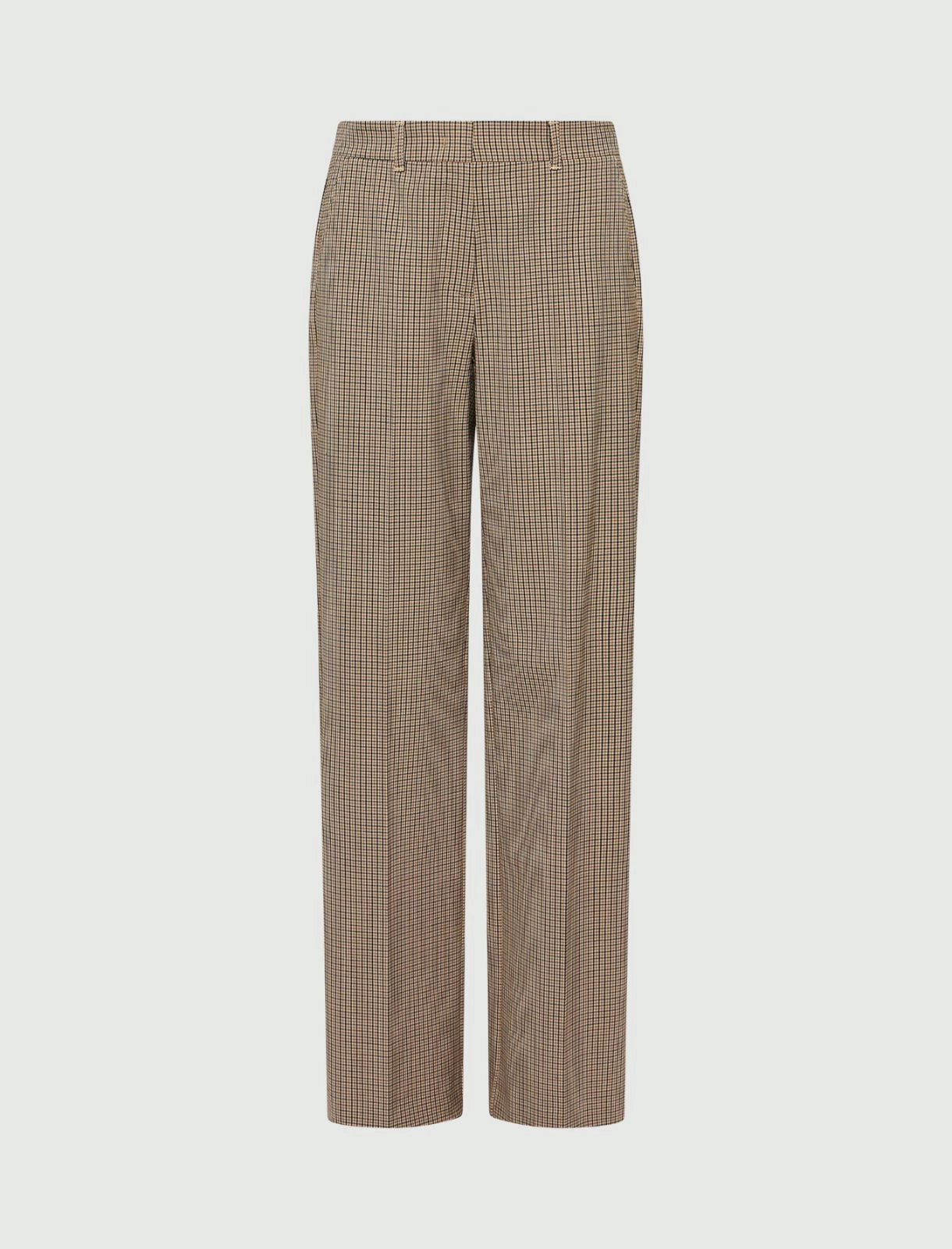 Clarion pant - camel vichy