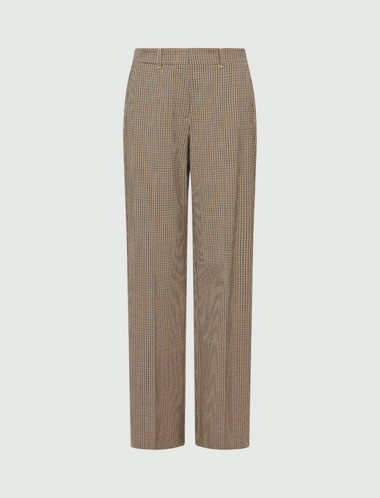 Clarion pant - camel vichy