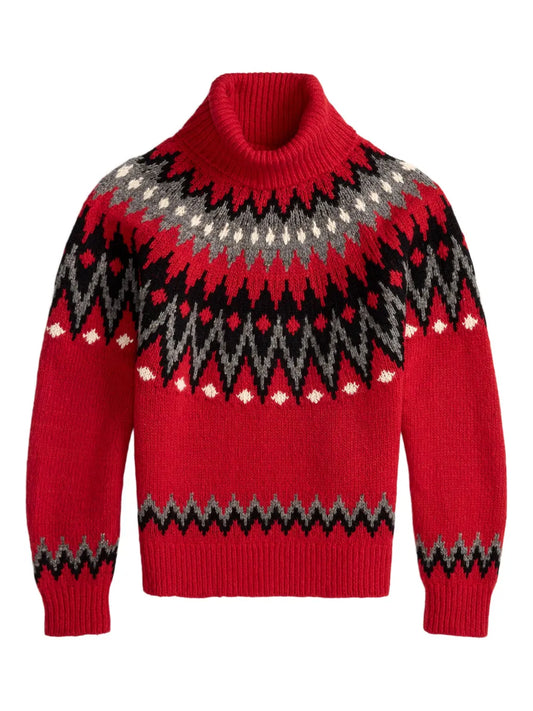 Fair Isle Turtleneck Sweater