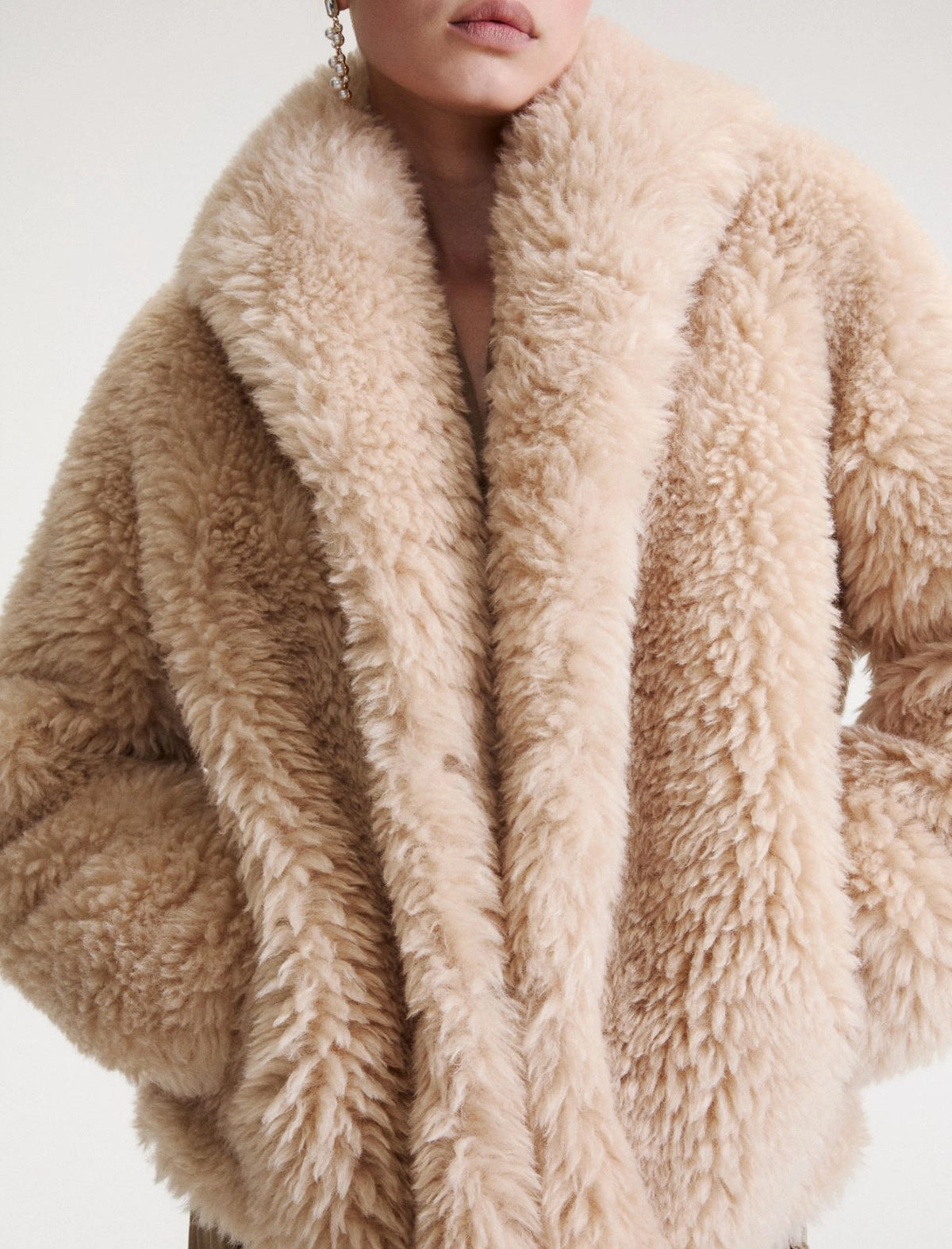 Cocoon Faux Fur Coat