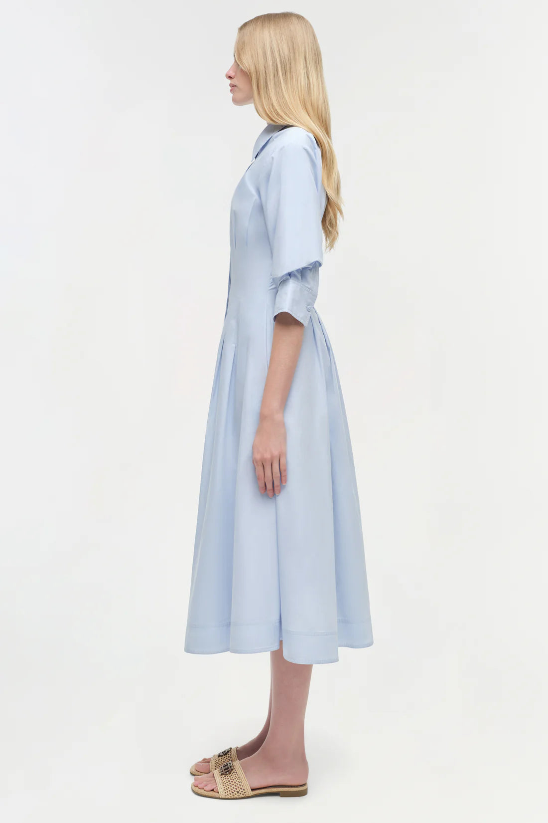 Jazz Pintuck Midi Dress