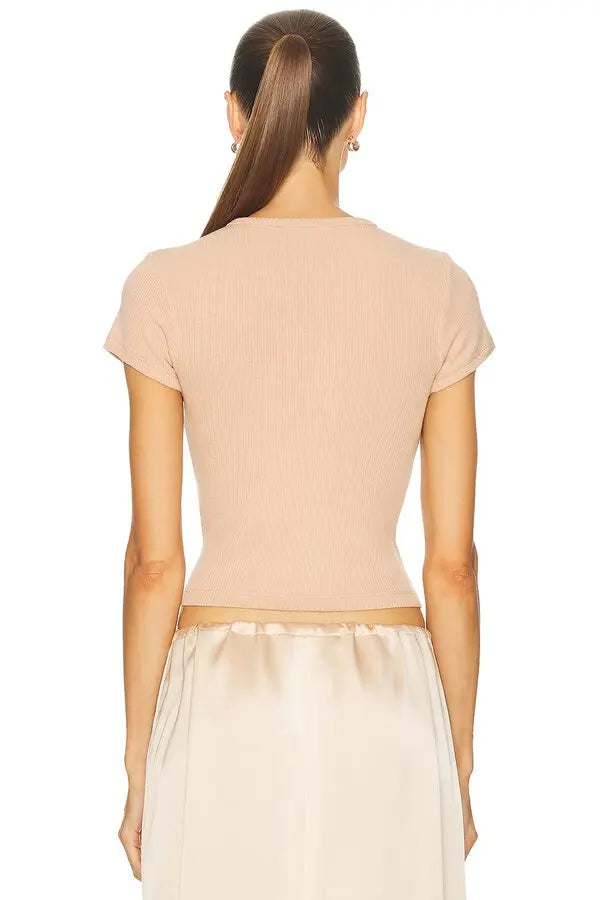Yael Cropped Baby Tee - The Lake Forest Shop