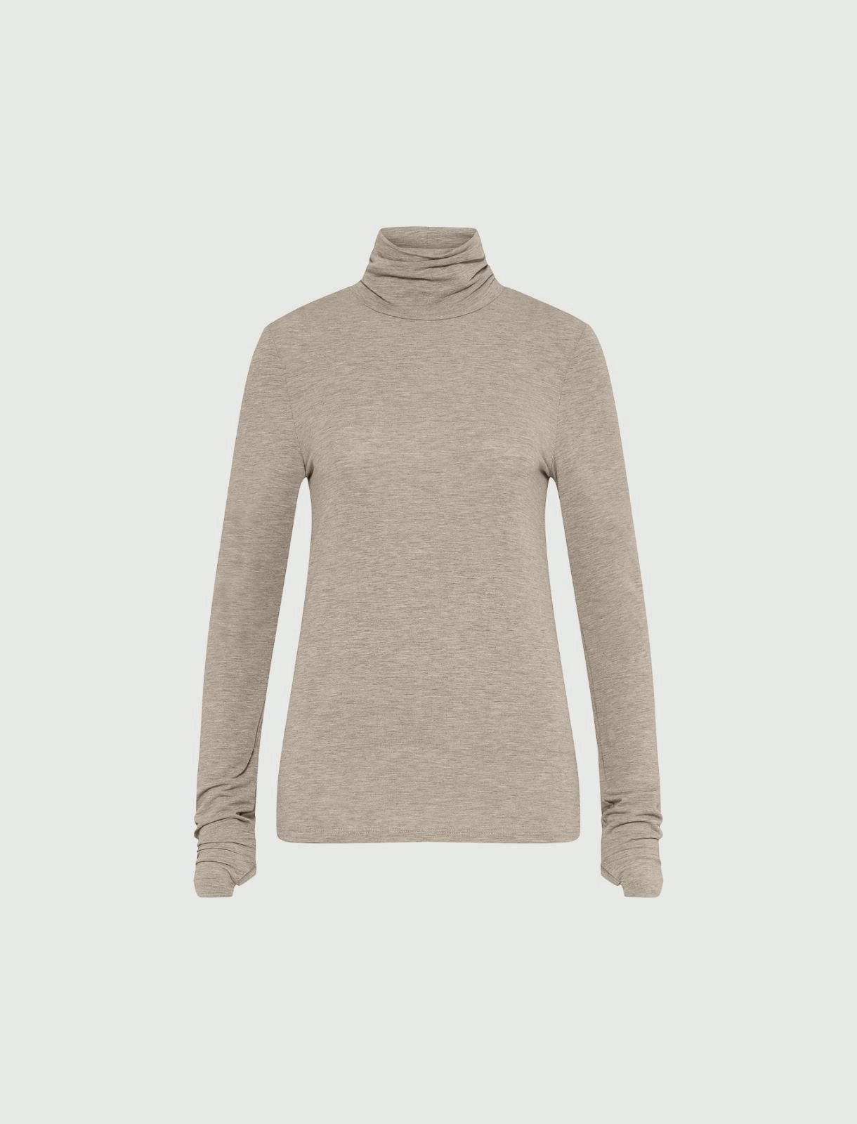 Slim-fit jersey sweater - grey melange