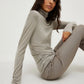 Slim-fit jersey sweater - grey melange