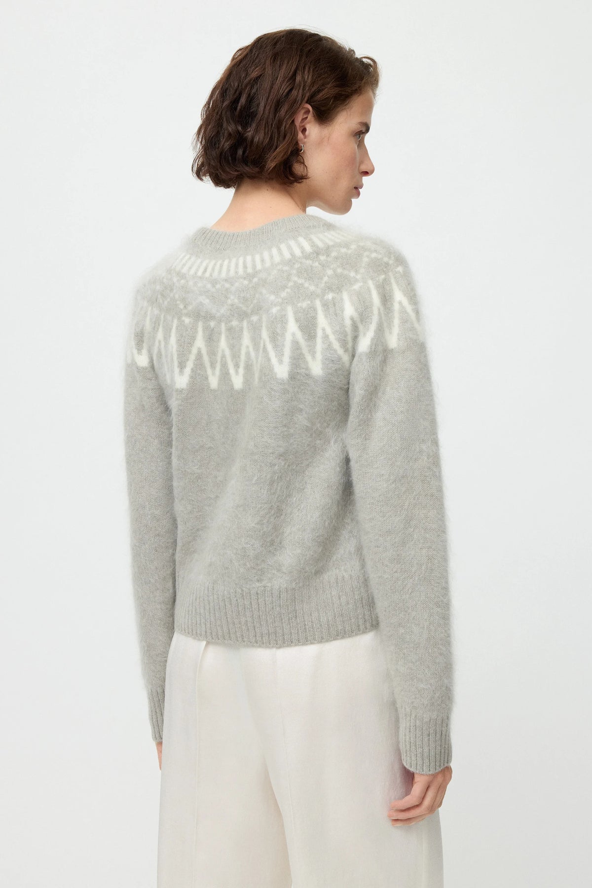 Brushed Fair Isle Crewneck