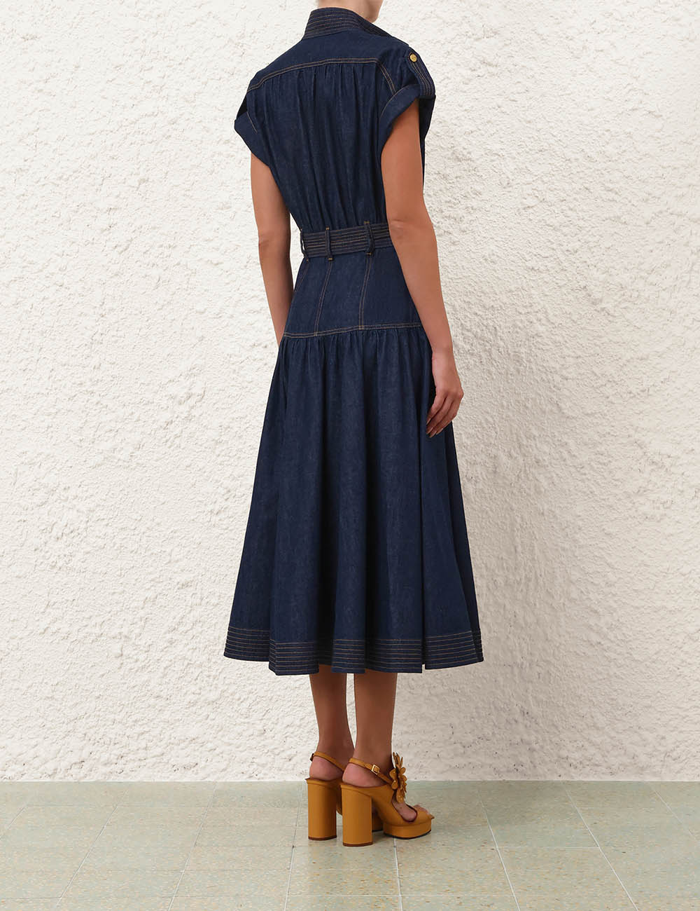 Denim Midi Dress - The Lake Forest Shop