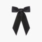 Wide Velvet Bow Barrette