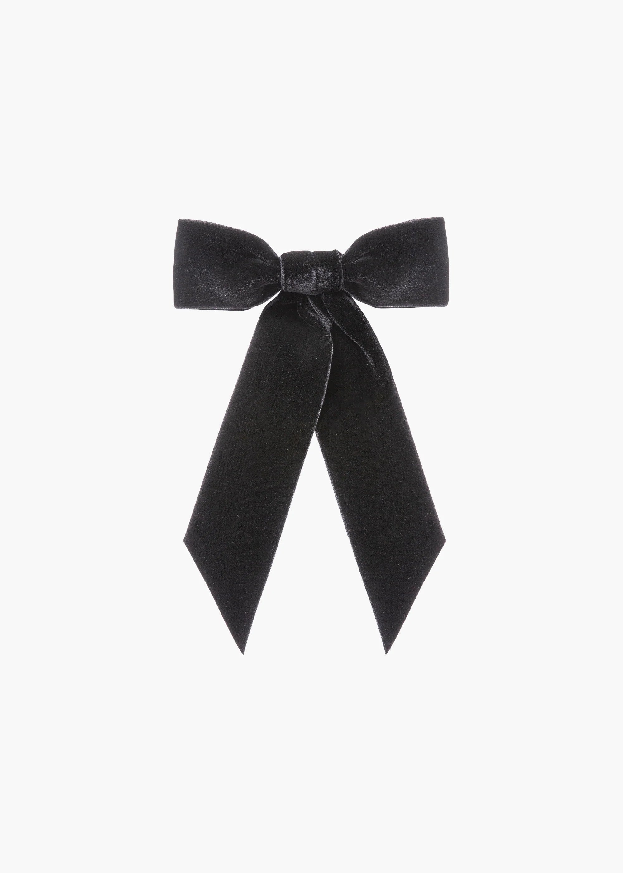 Wide Velvet Bow Barrette - The Lake Forest Shop