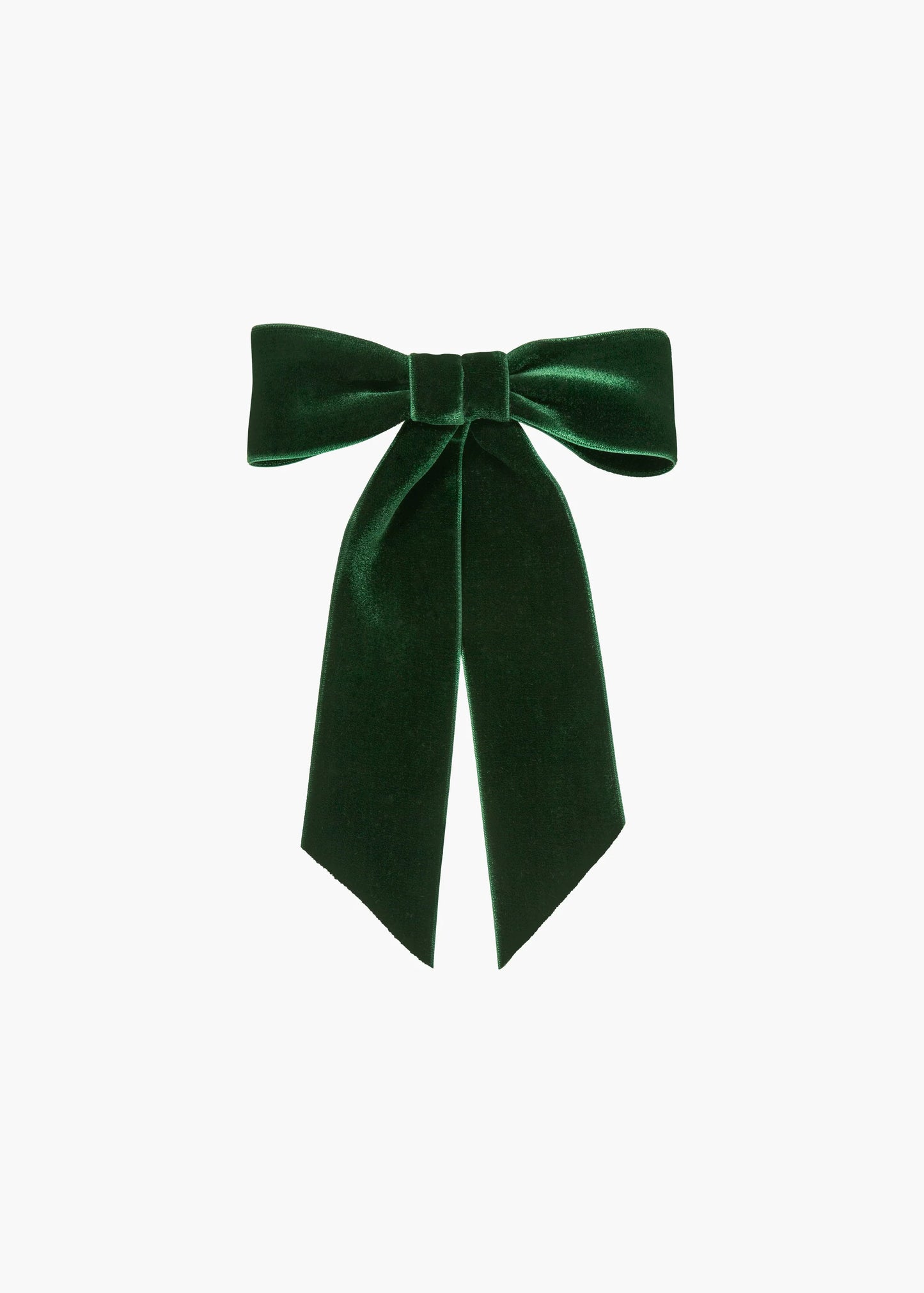 Wide Velvet Bow Barrette