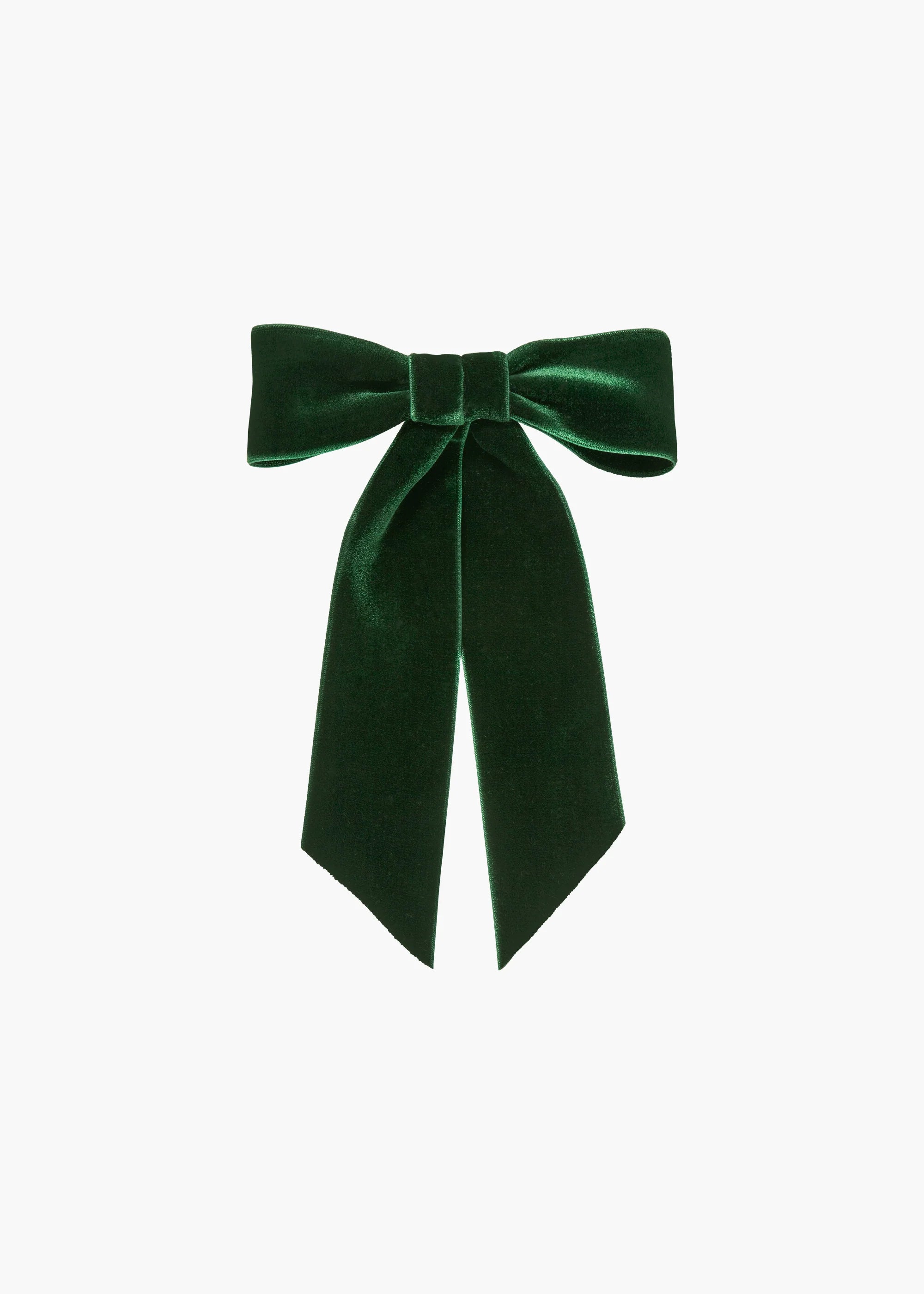 Wide Velvet Bow Barrette - The Lake Forest Shop