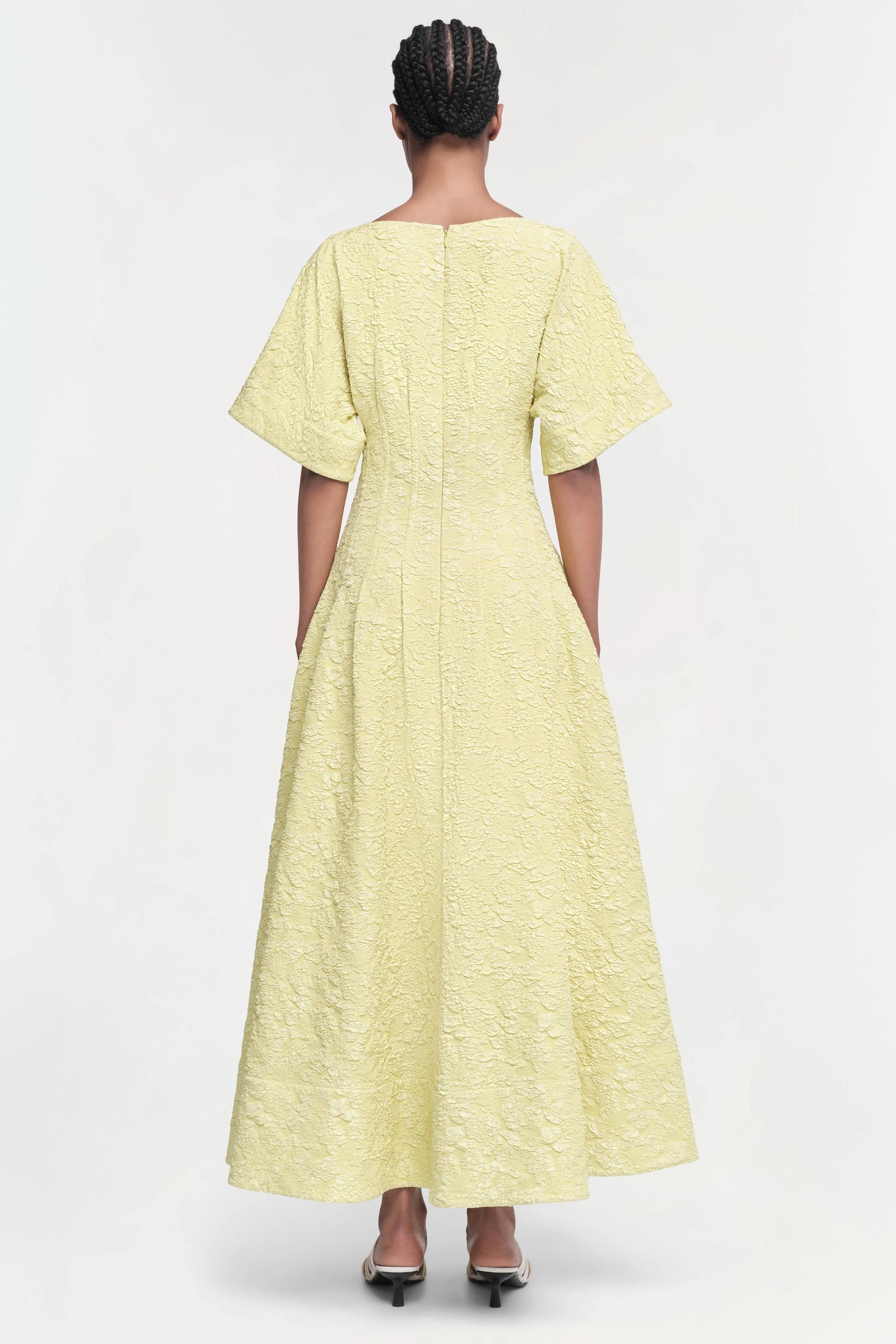 Simkhai Rosalie Dress Citrine Yellow