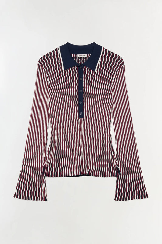 Colleen L/S Polo Top