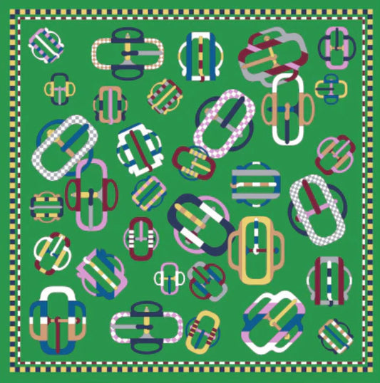 Buckle Up Italian Silk Scarf