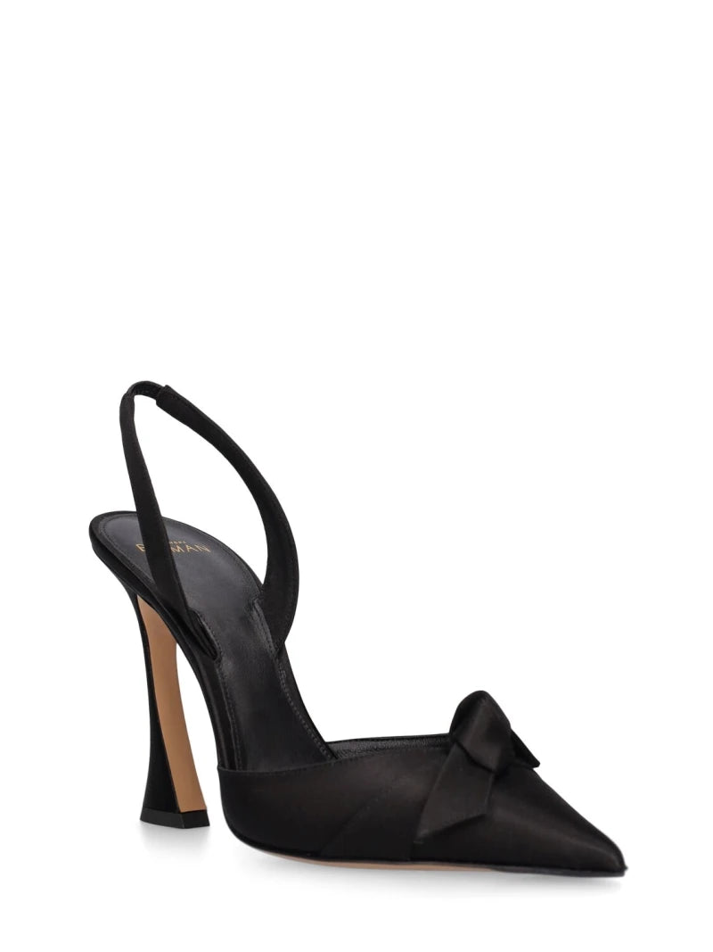 Alexandre Birman Clarita Bell Slingback 100 Black - The Lake Forest Shop