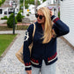 Varsity Sailboat Cardigan