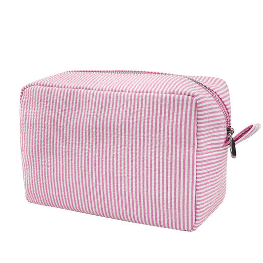Searsucker Lg Cosmetic Bag - The Lake Forest Shop