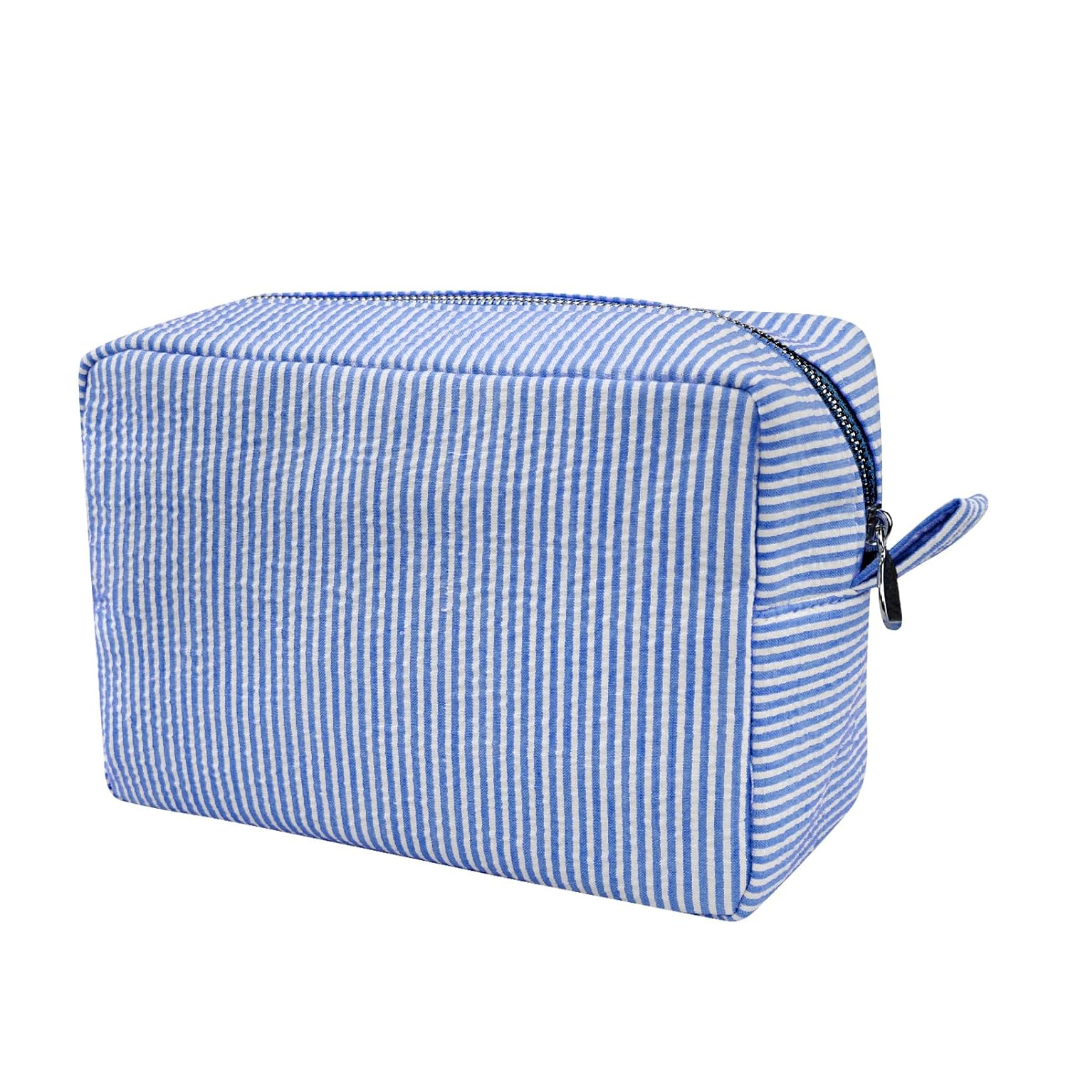 Searsucker Lg Cosmetic Bag - The Lake Forest Shop