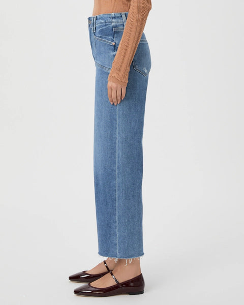 Anessa jean w/set in pockets & raw hem