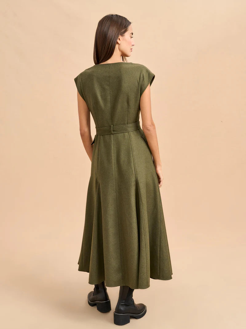 Aimee Dress-Olive