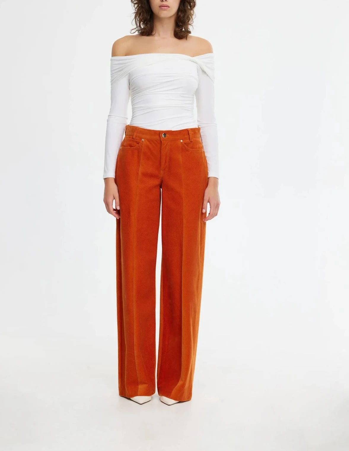 Acler Netley pant - Dark Rust