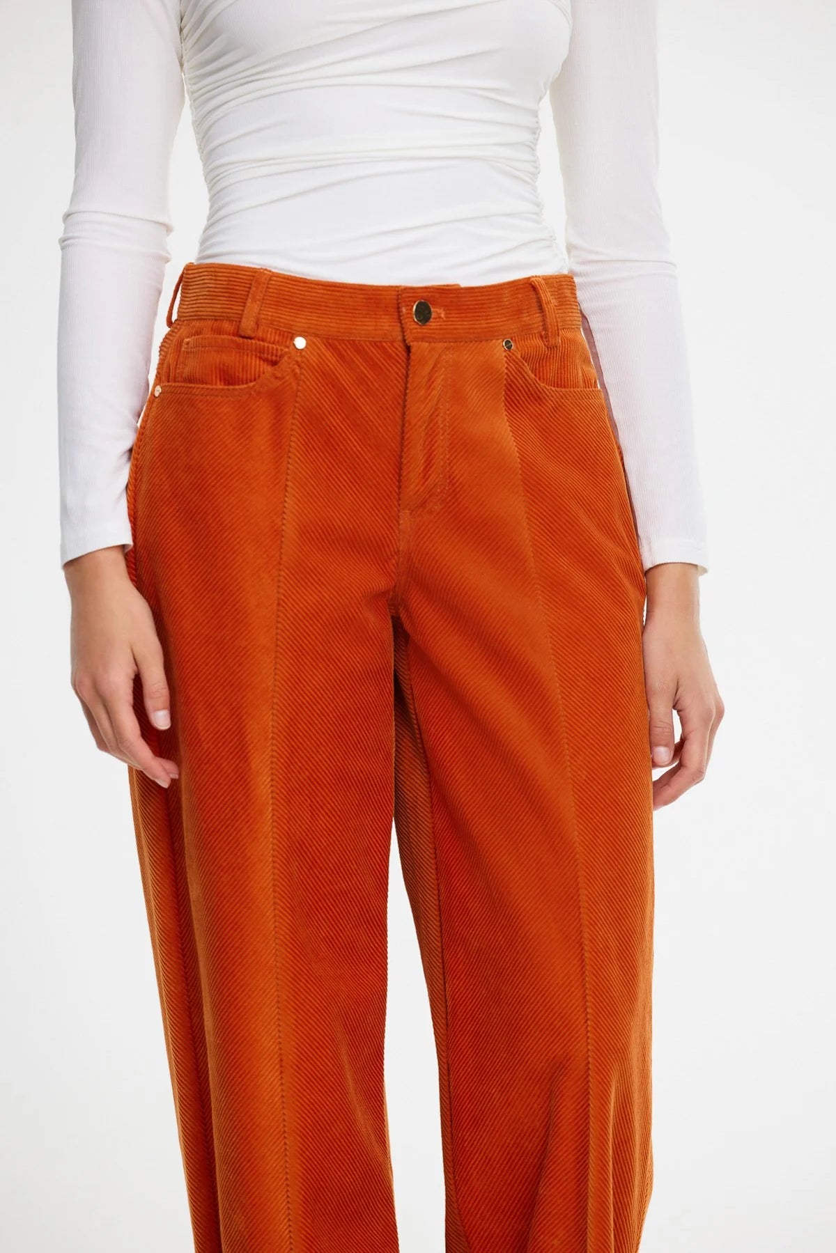 Acler Netley pant - Dark Rust