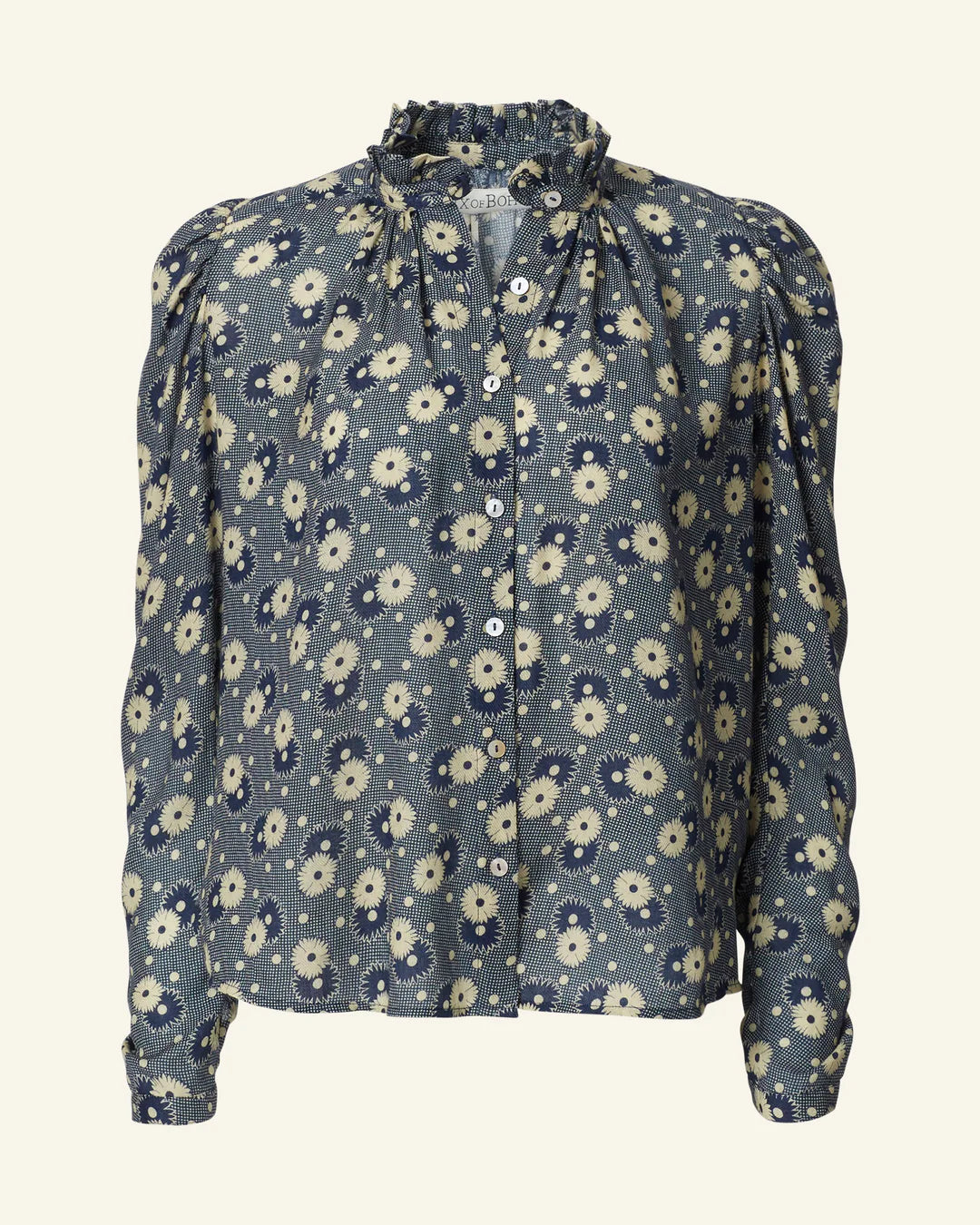 Artemis navy daisy shirt - Blue navy