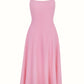 Asia Dress in Pink Double Crepe