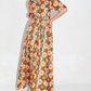 Cotton Maxie Dress -Flower Pop Orange