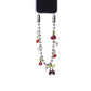 Cherry/Pearl Ball chain Wristlet