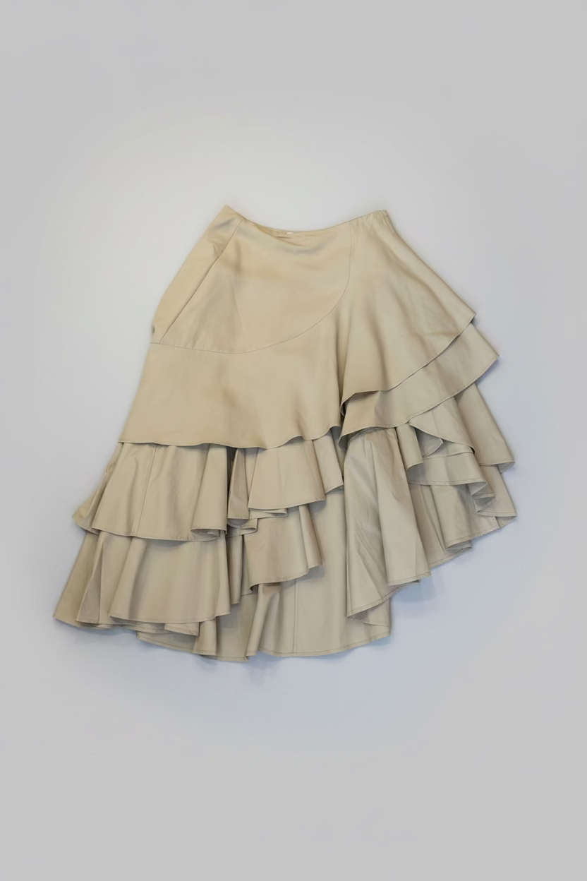 Layered Circle Cut Skirt
