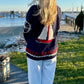 Varsity Sailboat Cardigan
