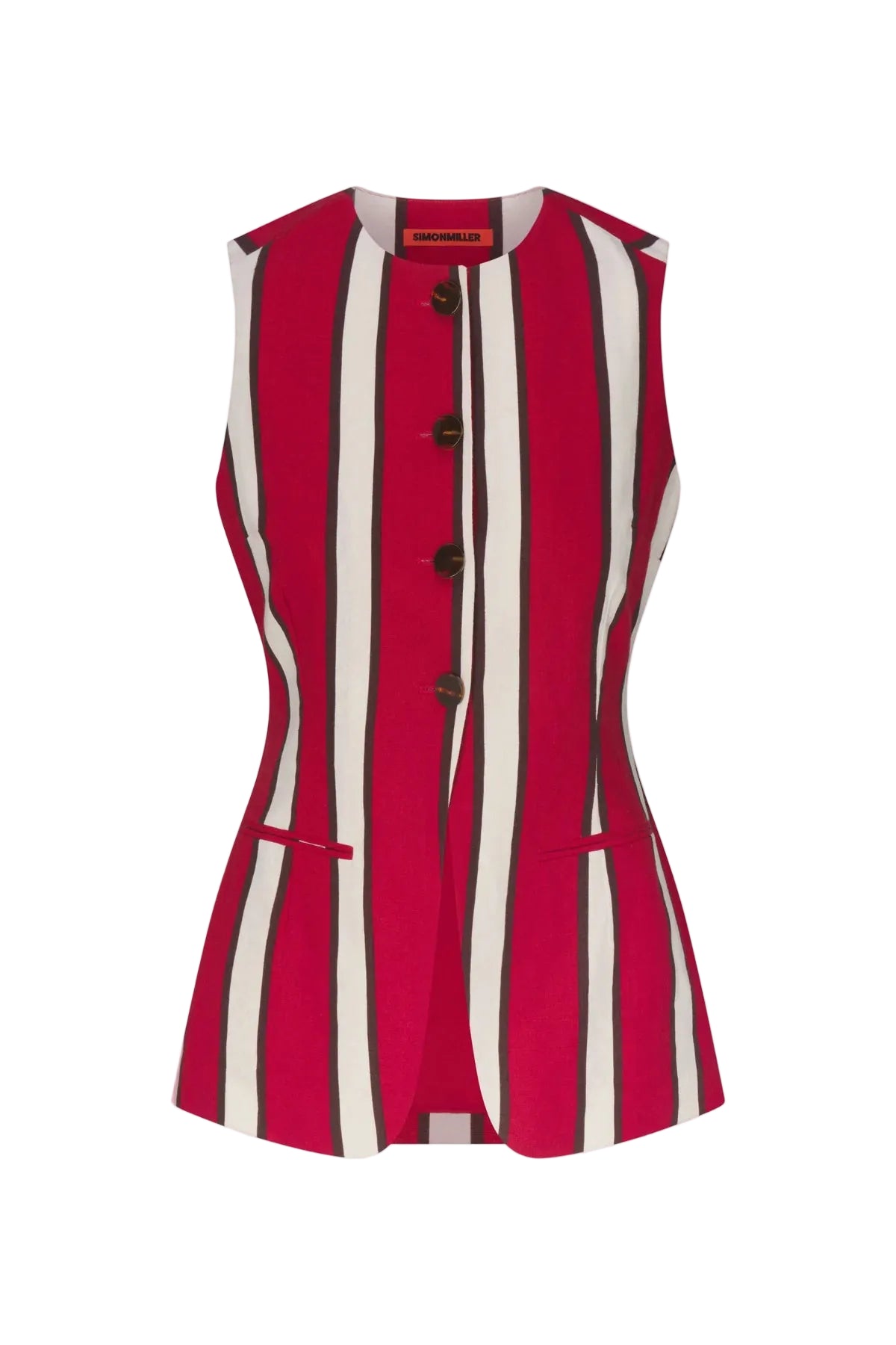 Del Mar Linen Vest - The Lake Forest Shop