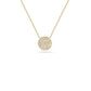 Lauren joy medium disc necklace - yellow gold - NONE
