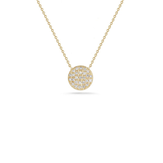 Lauren joy medium disc necklace - yellow gold - NONE