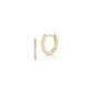 Gold Diamond Huggies