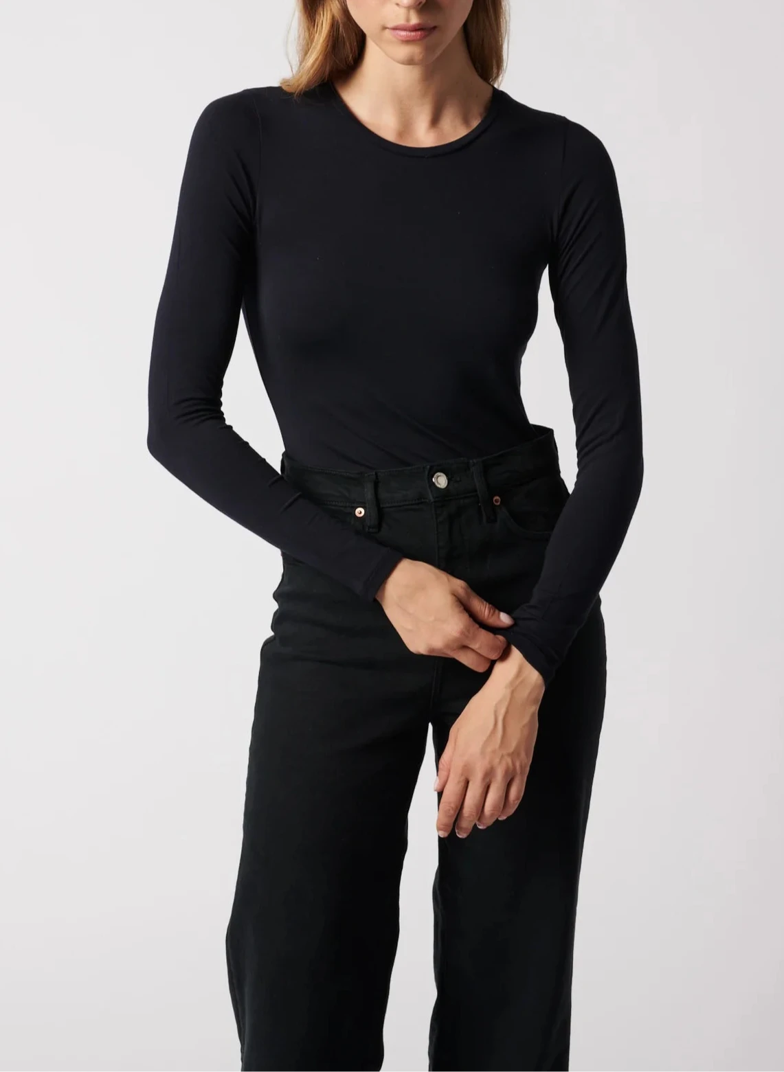 Soft Touch Long Sleeve Crewneck - The Lake Forest Shop