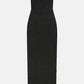 Emilia W. Sima Dress Seersucker Cloque Black