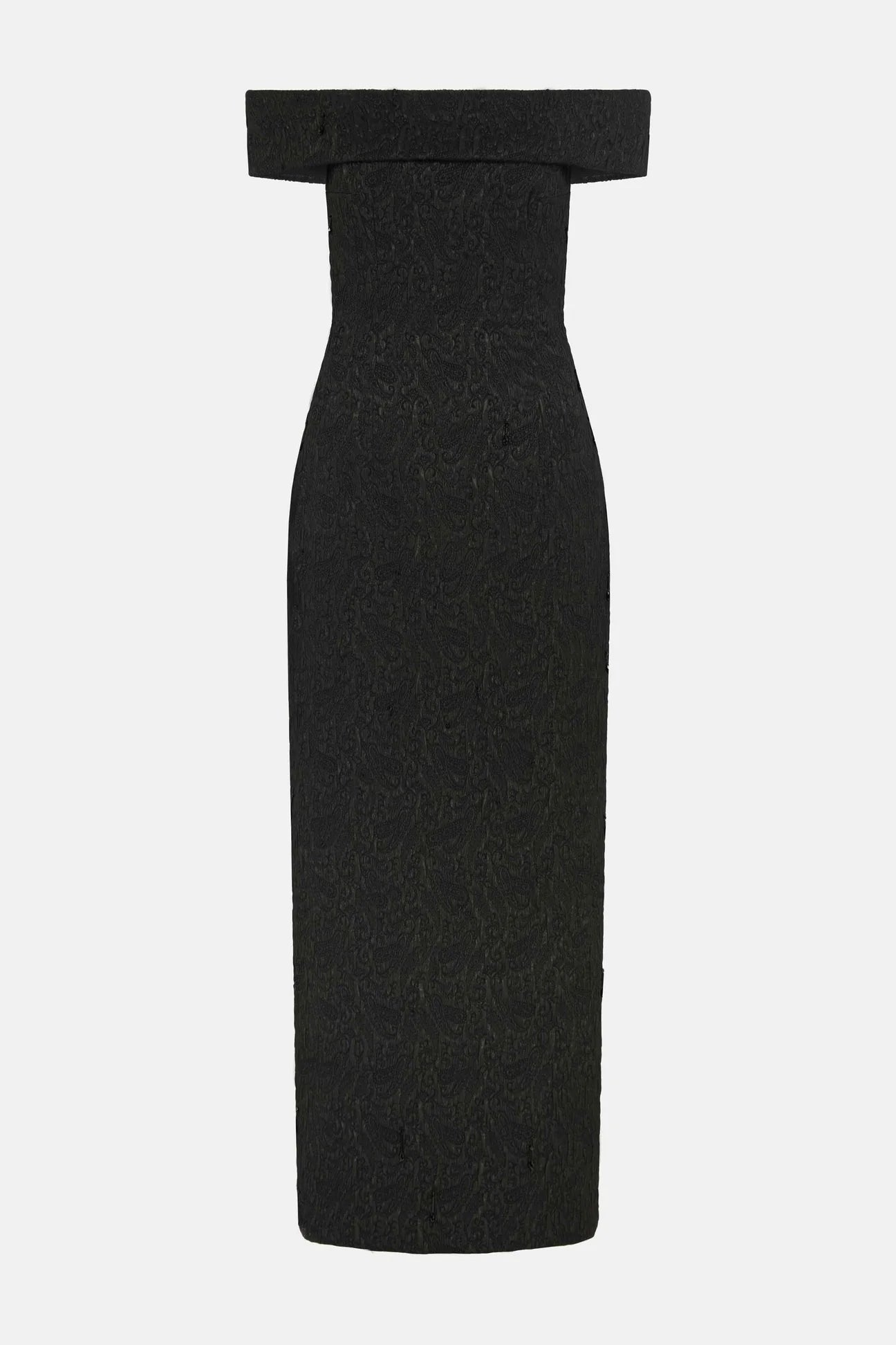 Emilia W. Sima Dress Seersucker Cloque Black