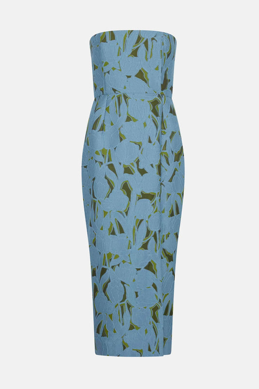 Emilia Wickstead Imara Dress Cloud Blue