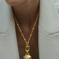 Helm Pendant Necklace in Pearl