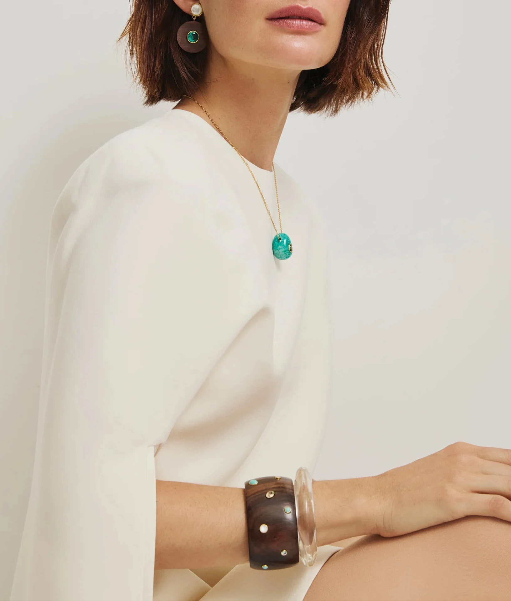 Cara Cuff in Dotted Acacia - The Lake Forest Shop