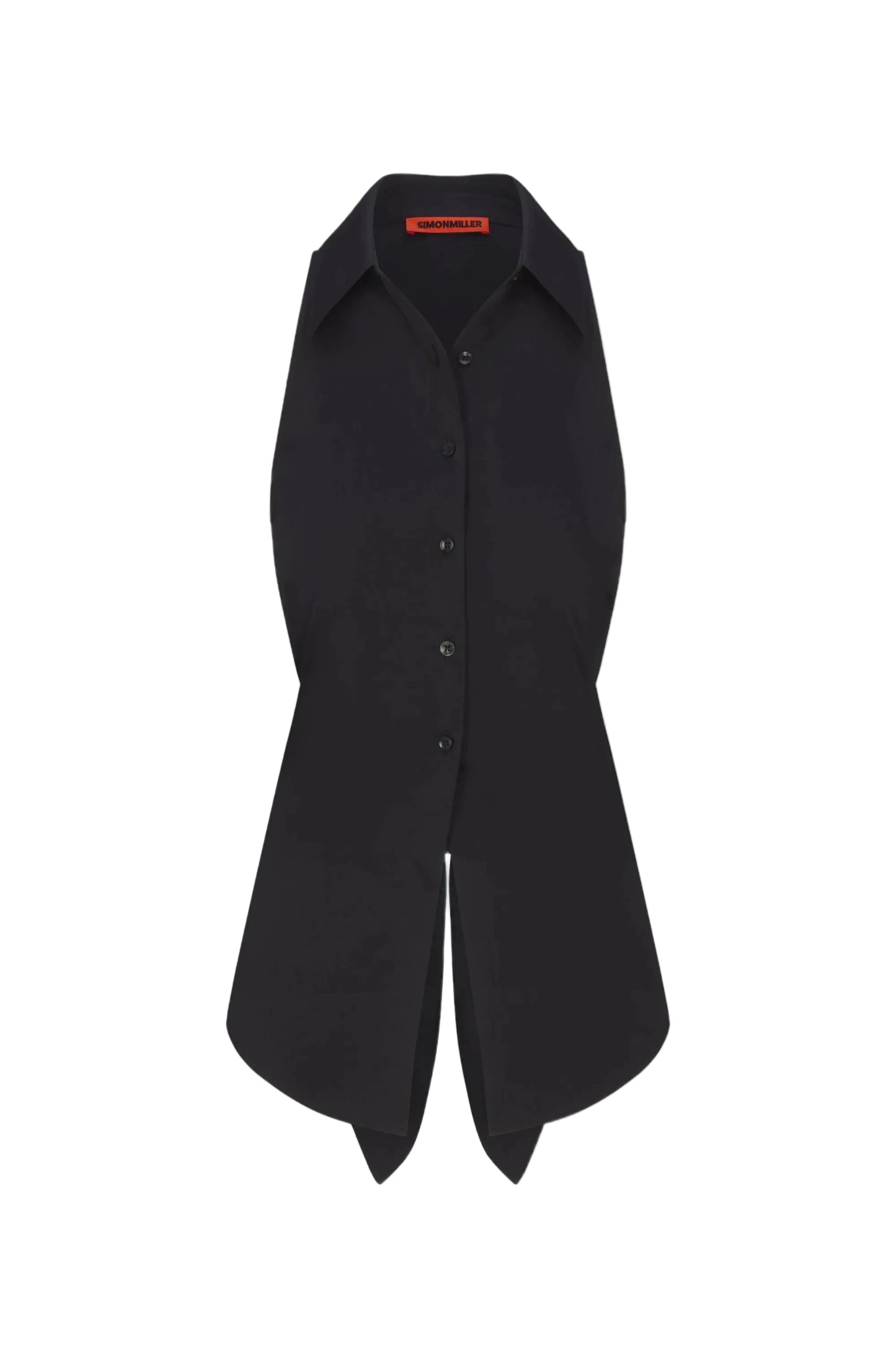 Loch Sleeveless Button Up Shirt