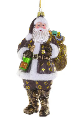Luxe Santa Ornament