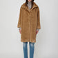 Faux Fur Knee Length Coat