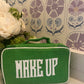 Handled Brush Case -Green Linen MakeUp